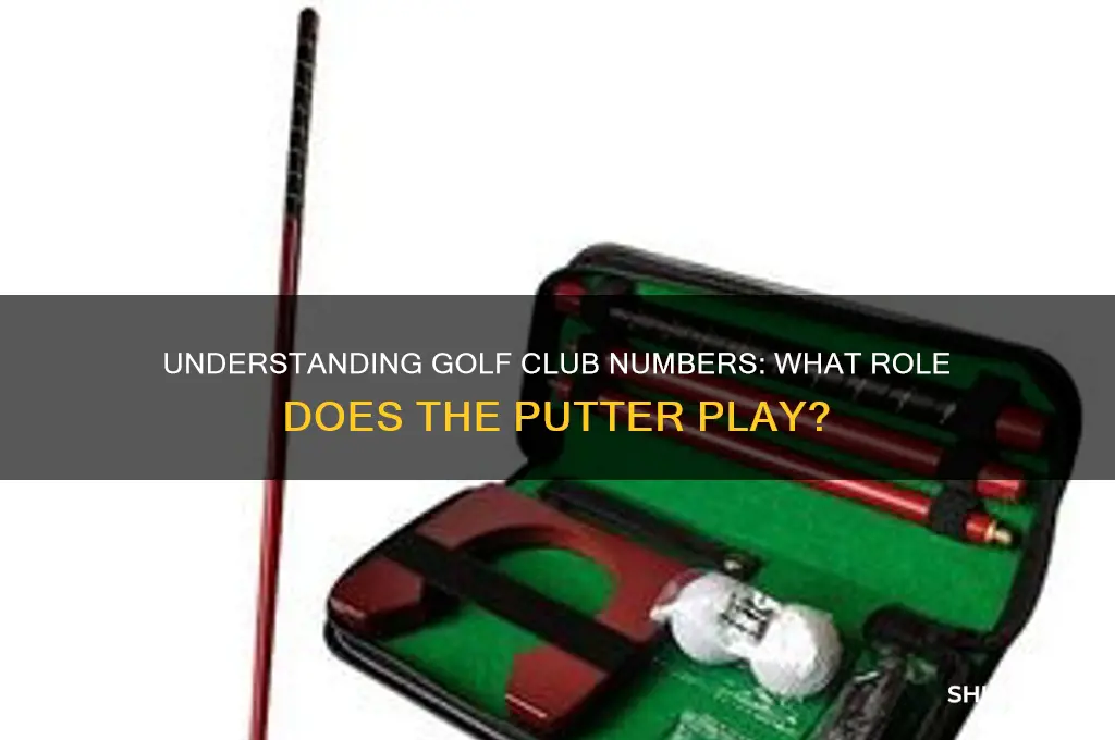 what number is a putter in golf