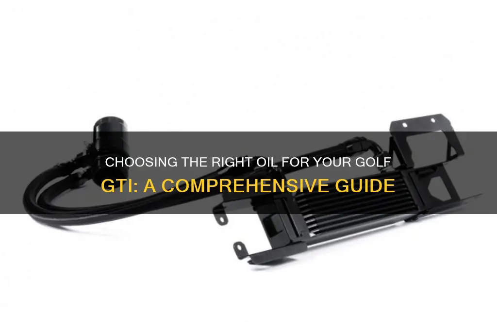 what oil does a golf gti take