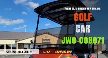 Yamaha Golf Car JW8-008871: Essential Oil Guide for Optimal Performance