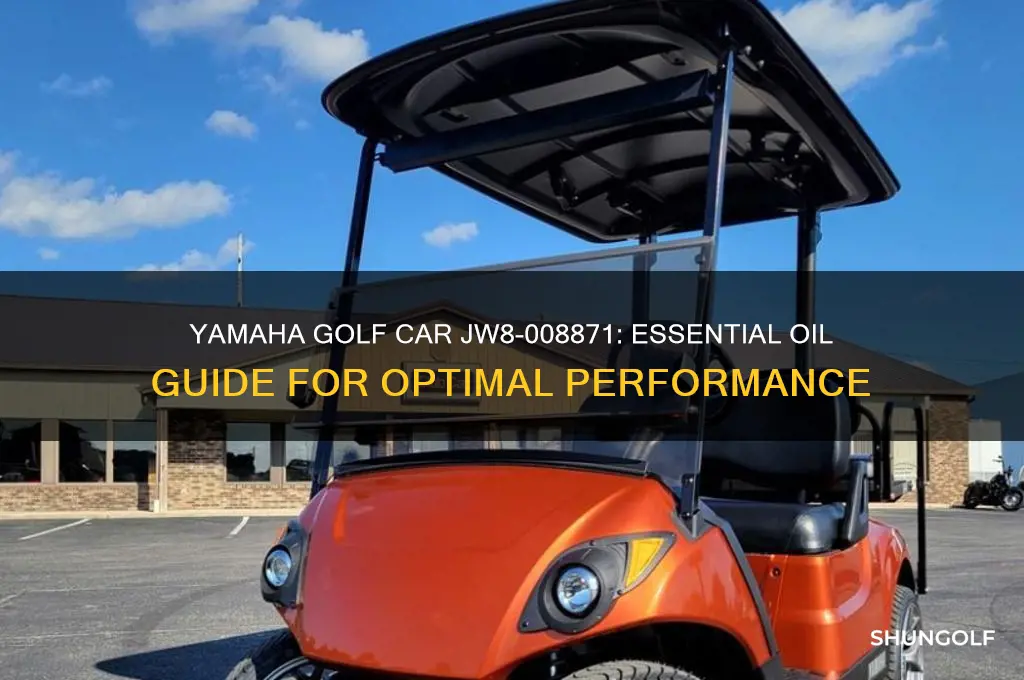 what oil is needed on a yamaha golf car jw8-008871