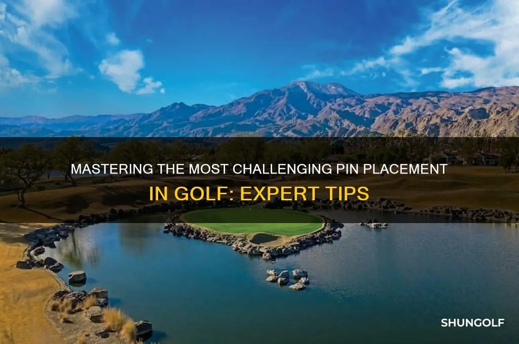 what oin placement is thr hardest in golf