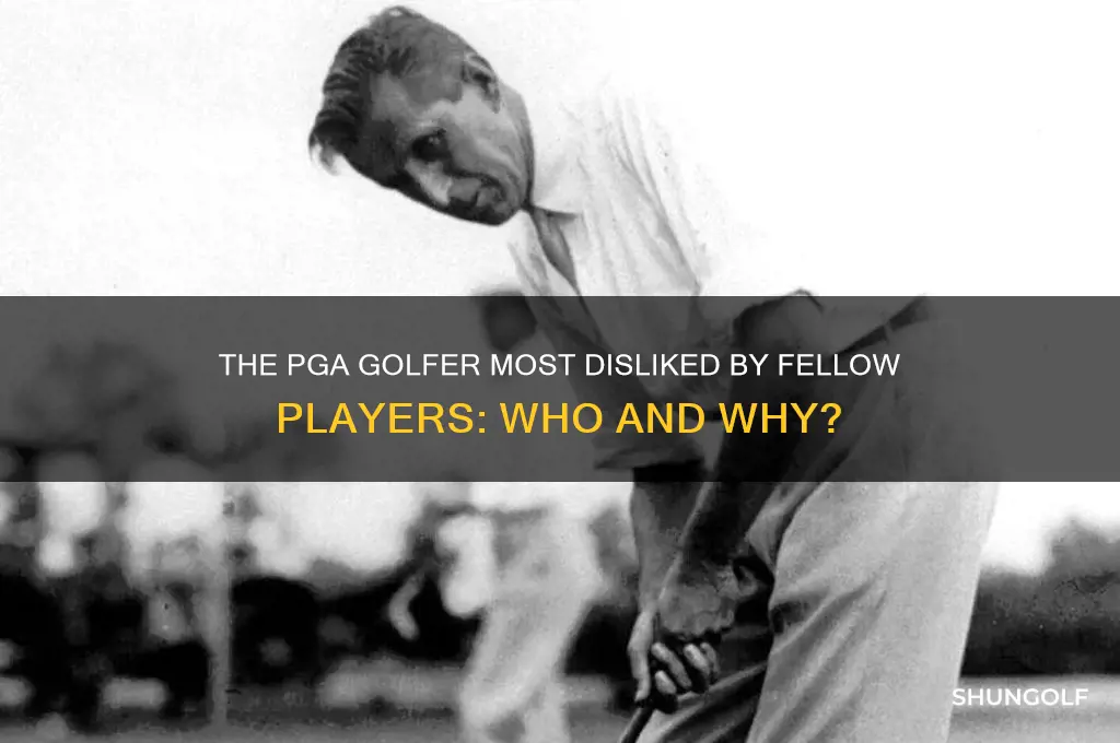 what pga golfer do the other golfers not like