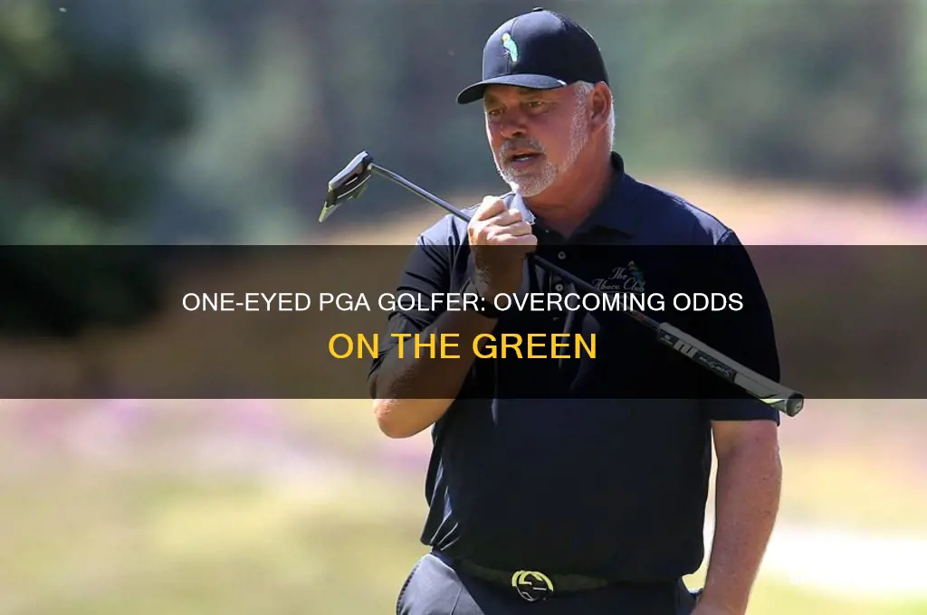 what pga golfer has only one eye