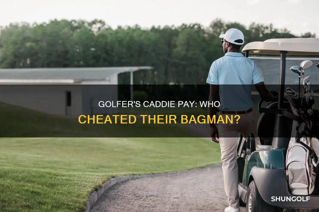 what pga golfer underpaid his caddie