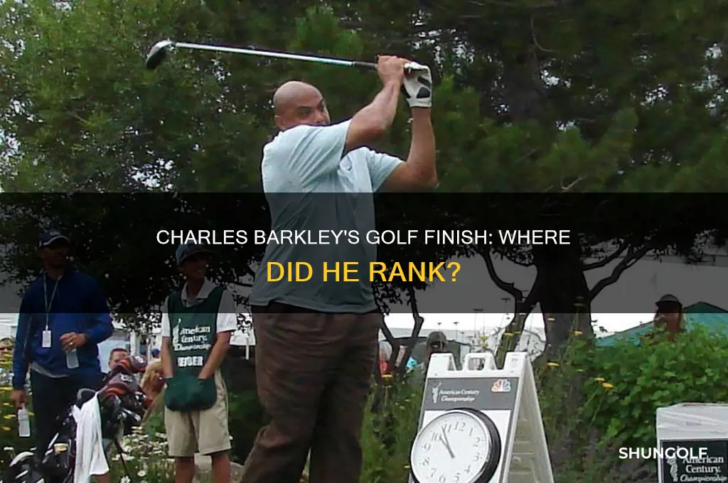 what place did charles barkley finish in golf
