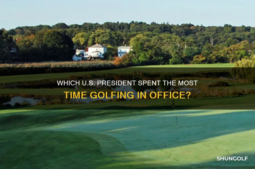 what president golfed the most while in office