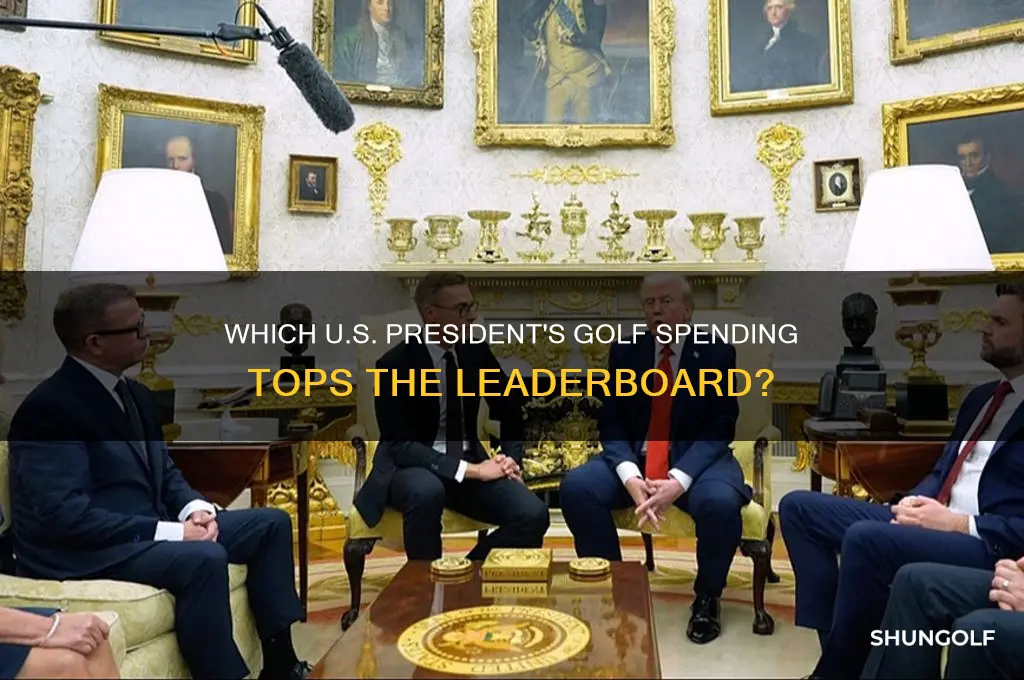 what president spent the most on golf