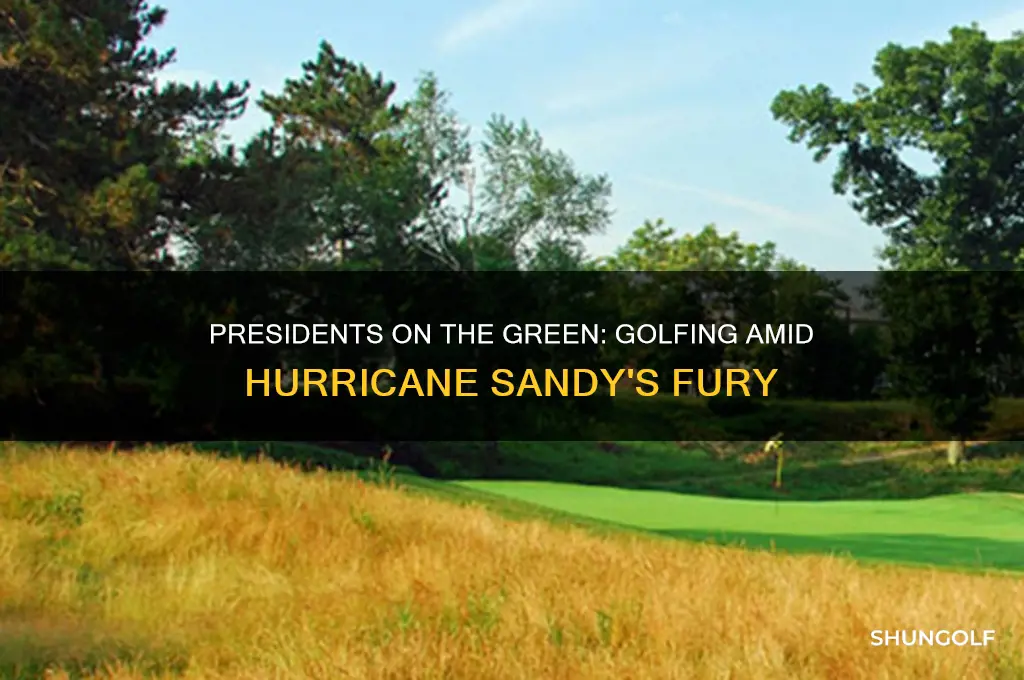 what presidents have gone golfing during hurricane sandy