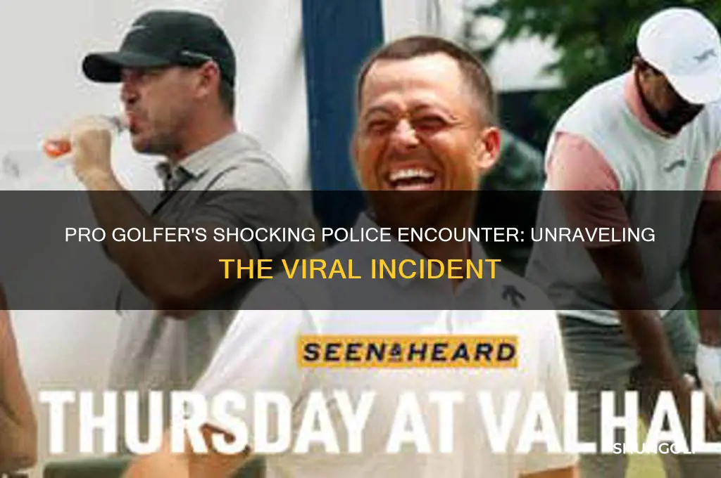 what pro golfer called the police officer