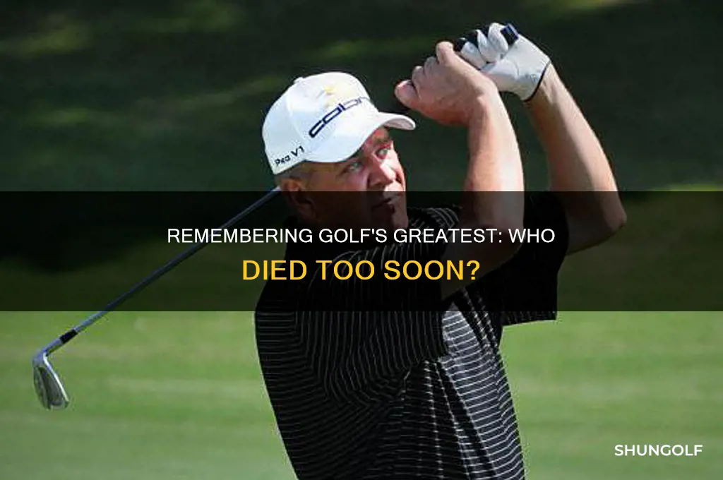 what pro golfer died