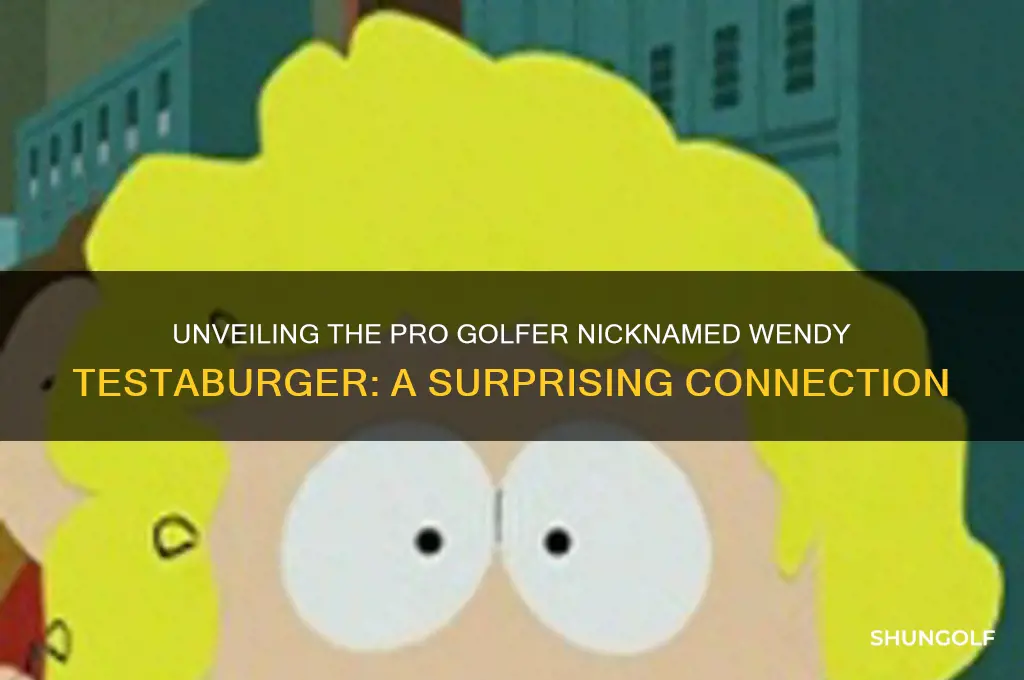 what pro golfer is nicknamed wendy testaburger