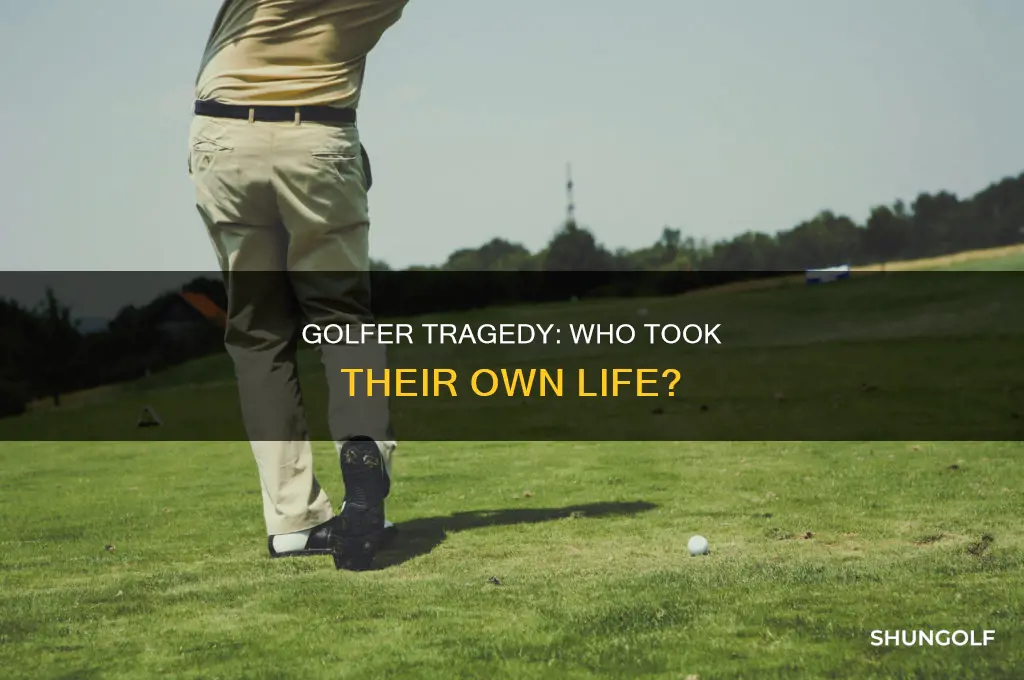 what pro golfer killed himself