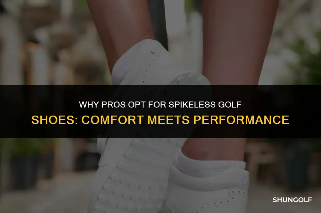 what pros wear spikeless golf shoes