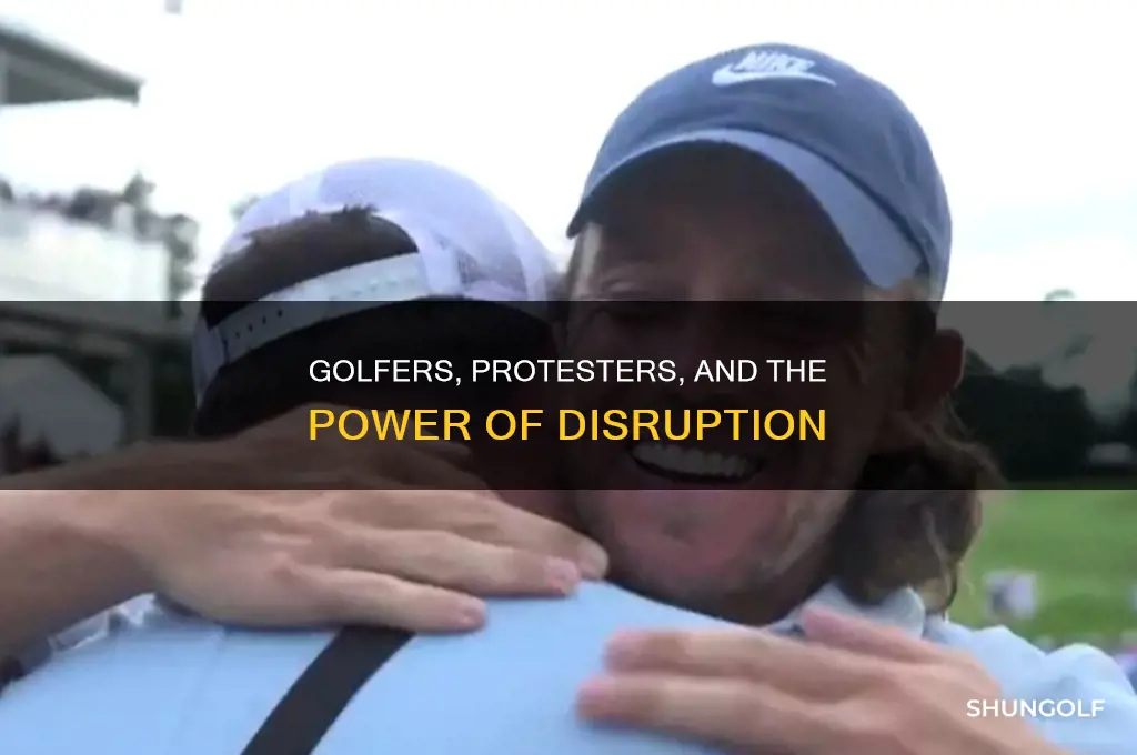 what protest at travelers golf