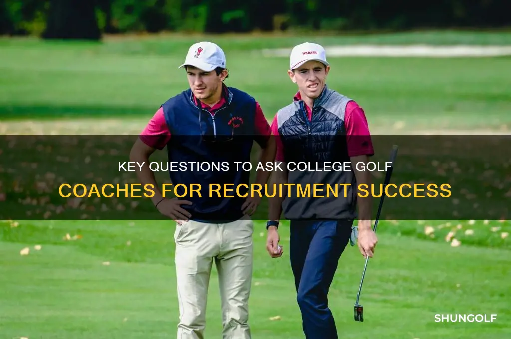 what questions to ask a college golf coach