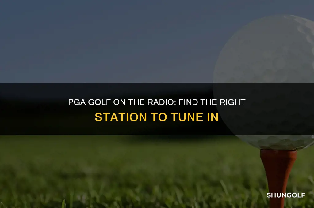 what radio station is pga golf on