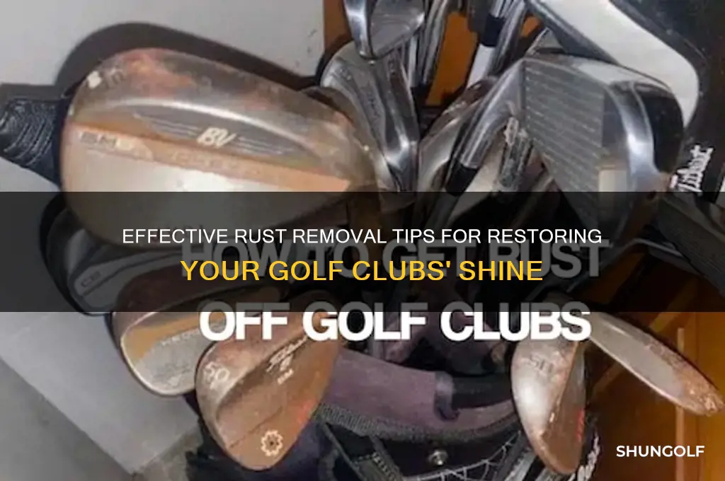 what removes rust from golf clubs