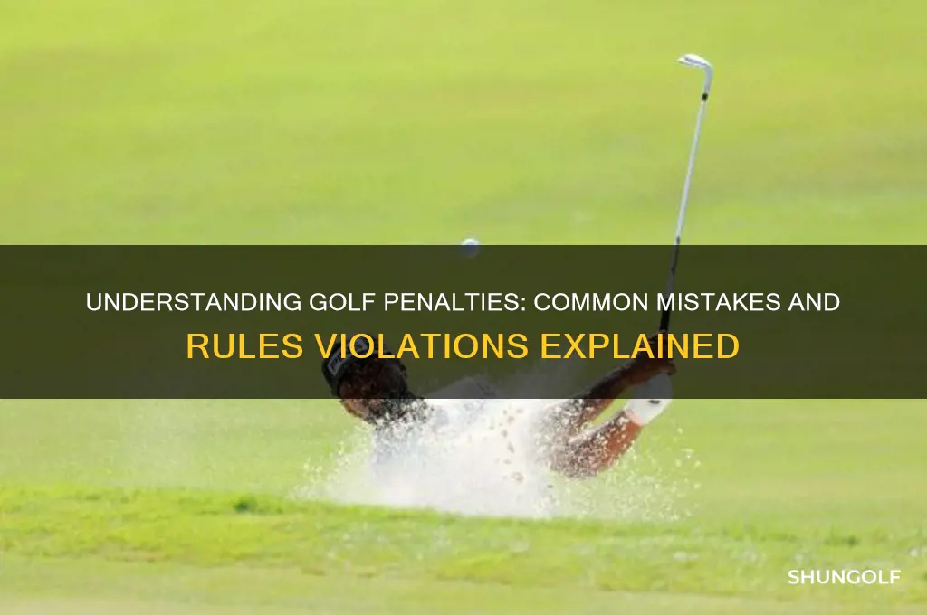 what results in a penalty in golf