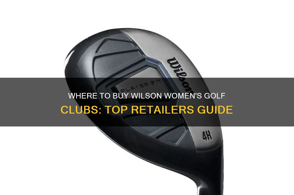 what retailers sell wilson golf clubs for women