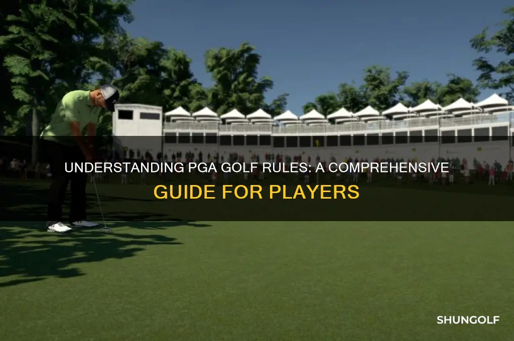 what rules does the pga follow for golf