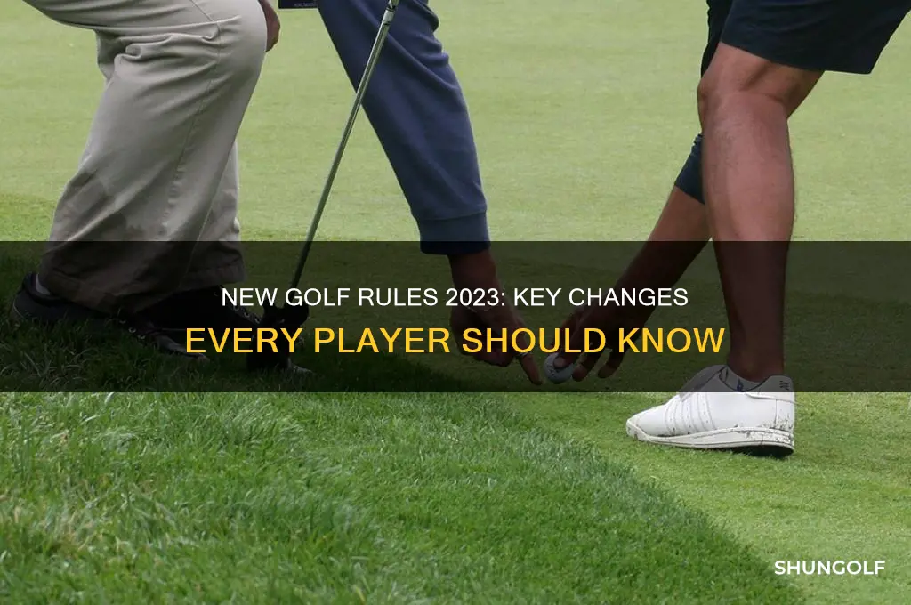 what rules in golf are new this year