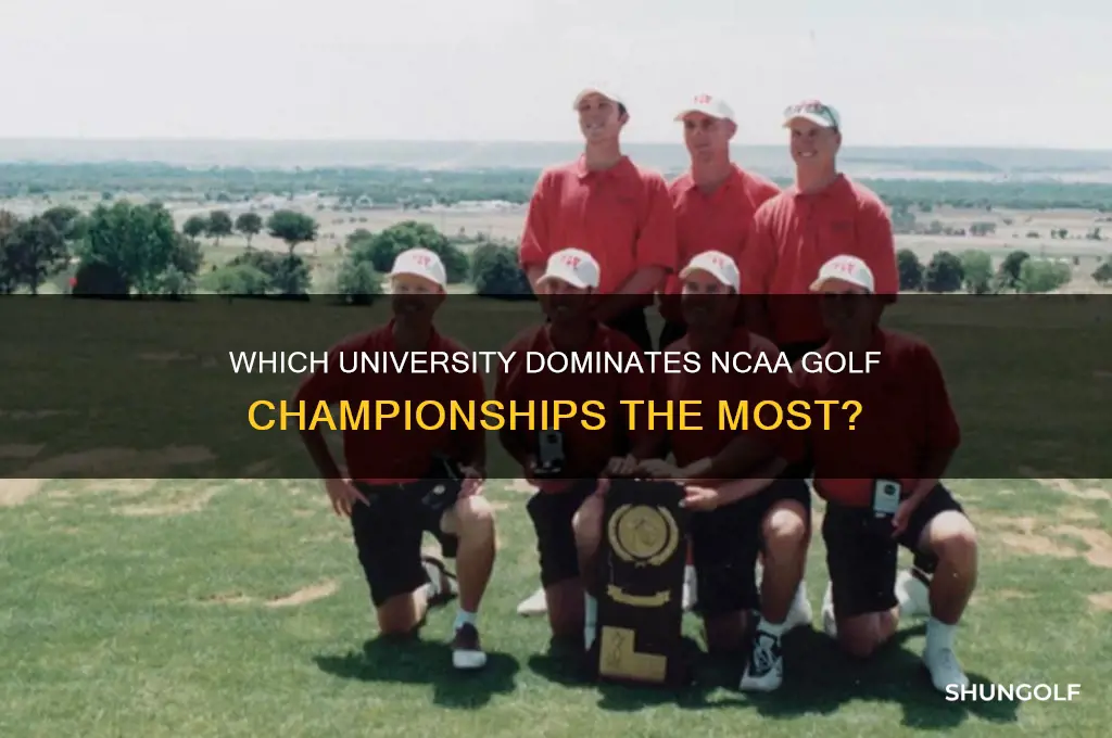 what school has the most ncaa golf championships