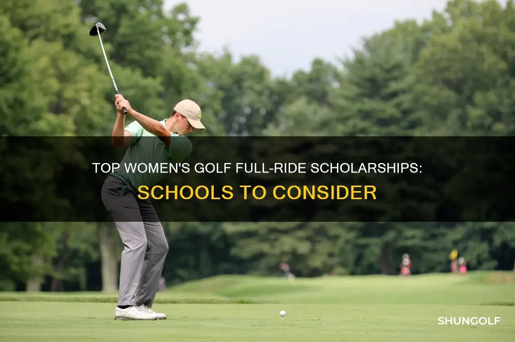 what schools offer full ride scholarships in women