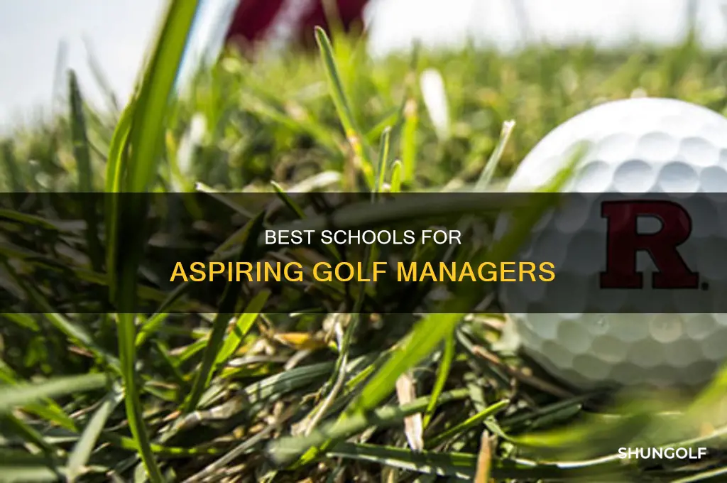 what schools offer professional golf management