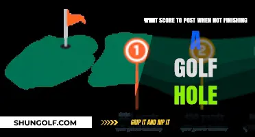 Golf Hole Incomplete? How to Score When You Don't Finish
