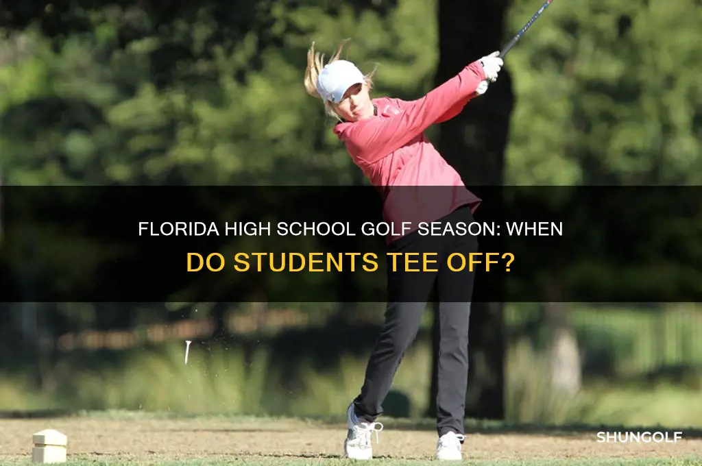 what season is florida high school golf