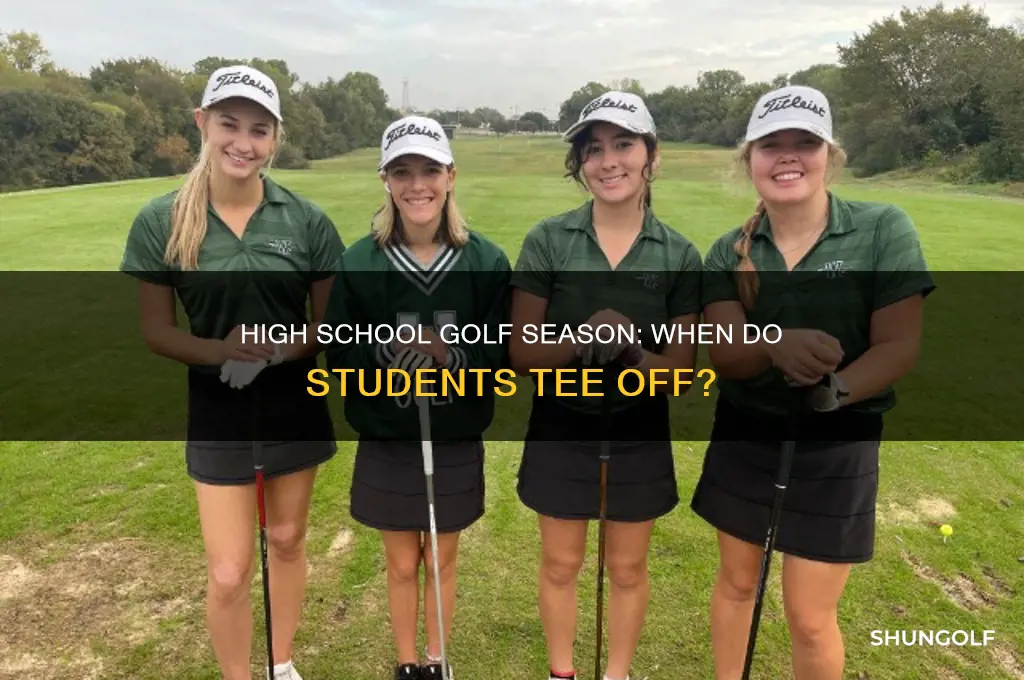 what season is golf in high school
