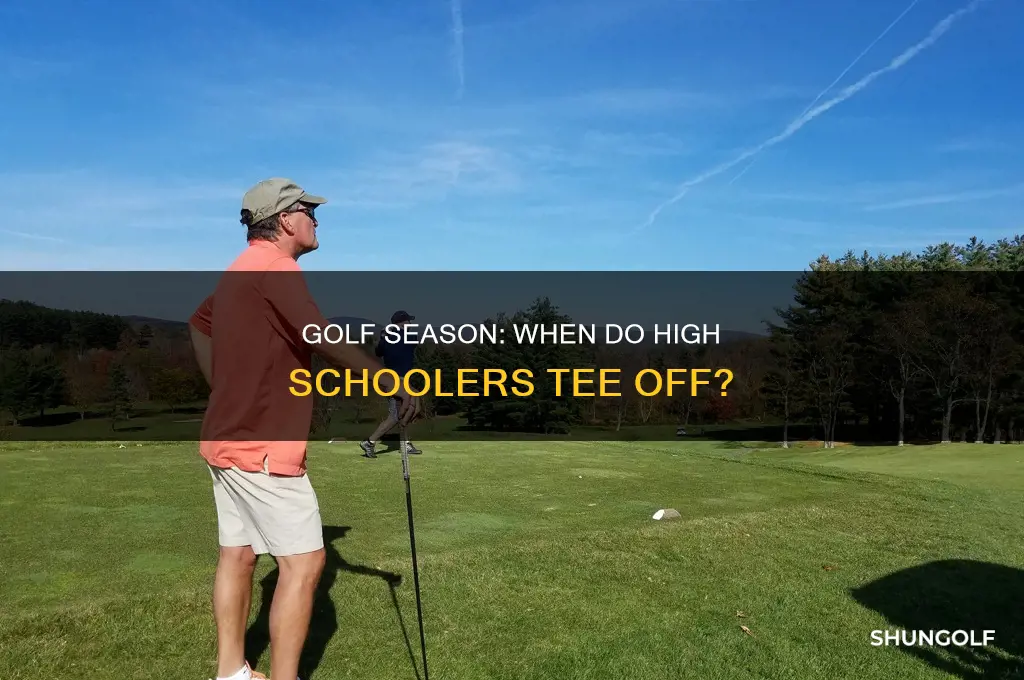 what season is high school golf