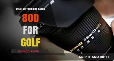 Mastering Golf Photography: Optimal Canon 80D Settings for Perfect Shots