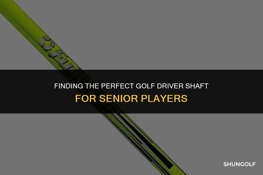 what shaft for golf driver for 75 year old men
