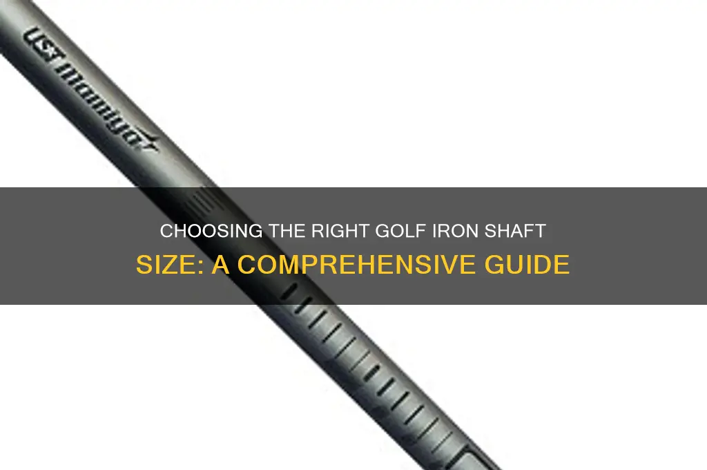 what shaft size should i have for golf irons