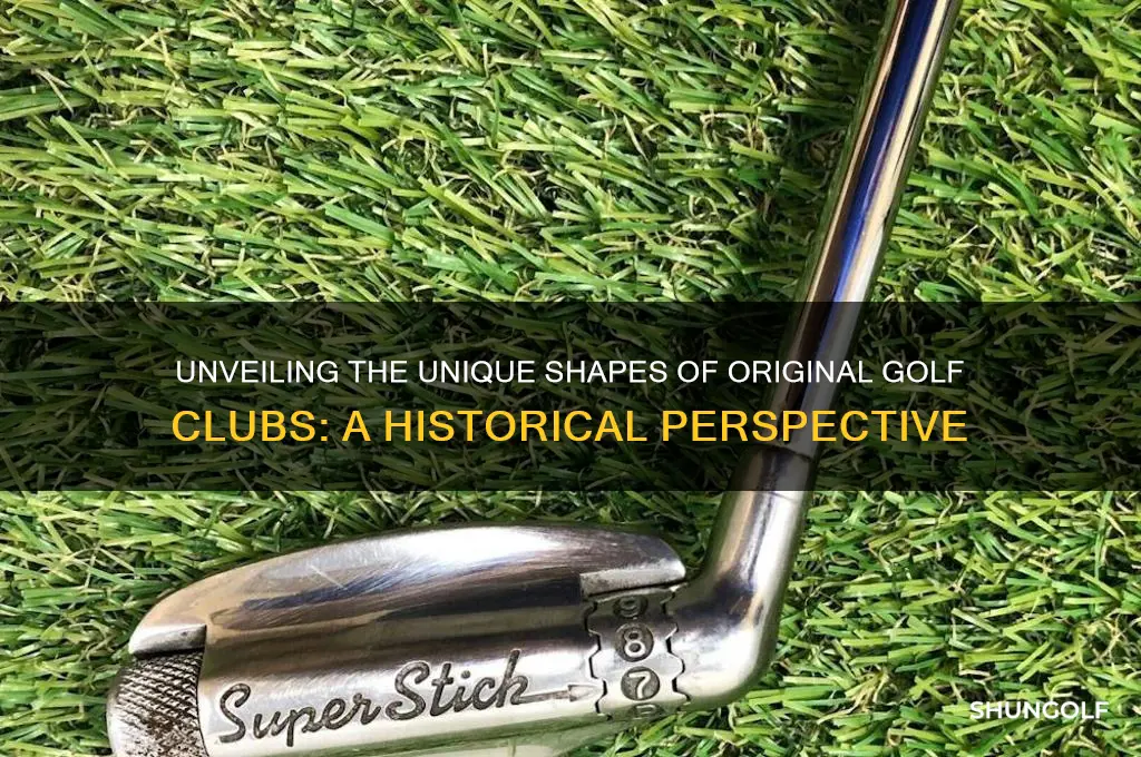 what shape were original golf clubs