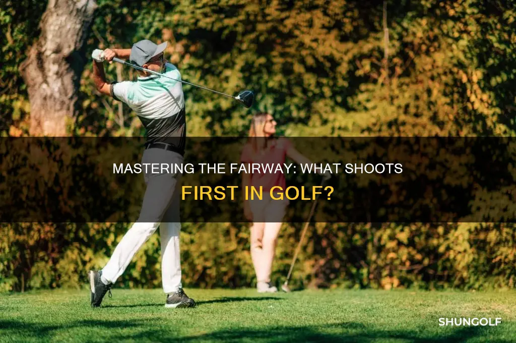 what shoots first from the fairrway in golf