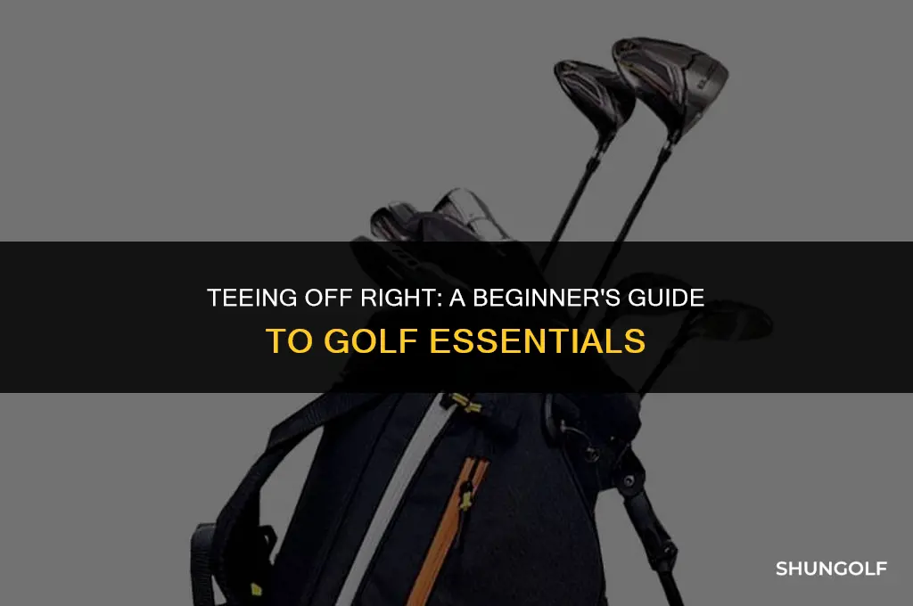 what should a beginner start with in golf