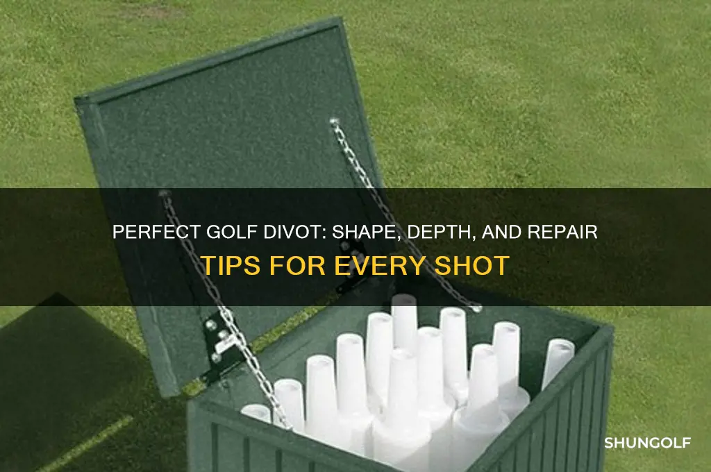 what should a golf divot look like