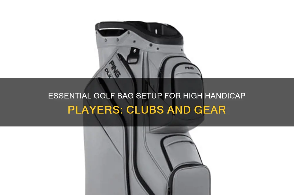 what should a high handicap golfer carry in his bag