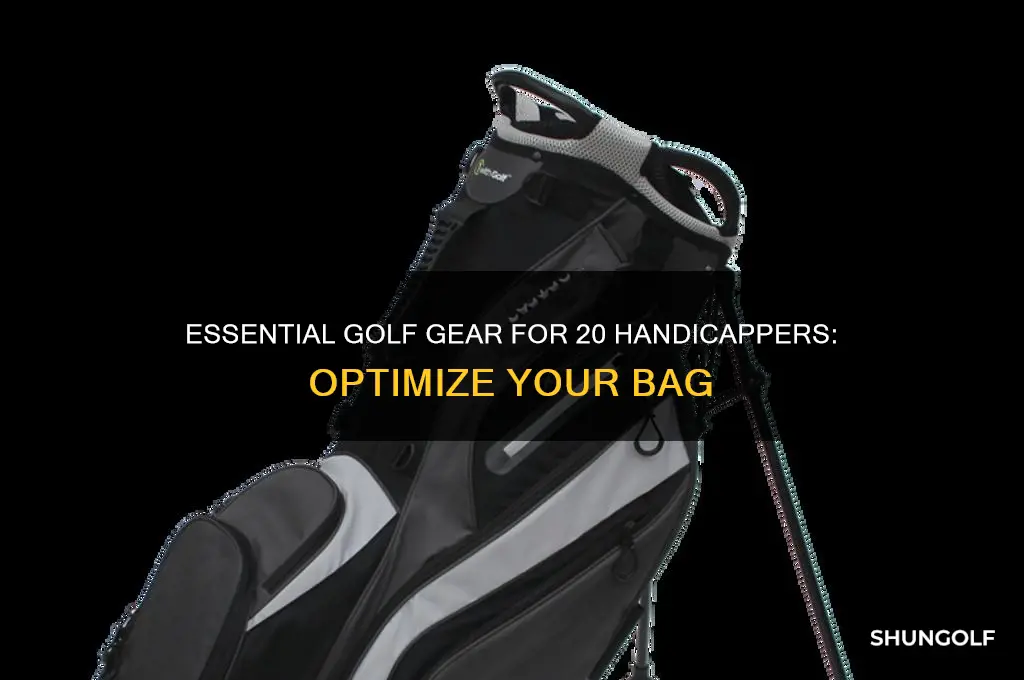 what should be in 20 handicaper golf bag