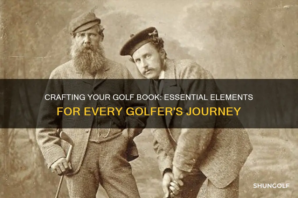 what should go into my golf book