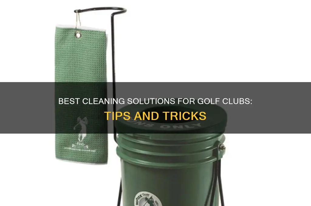 what should i clean golf clubs with