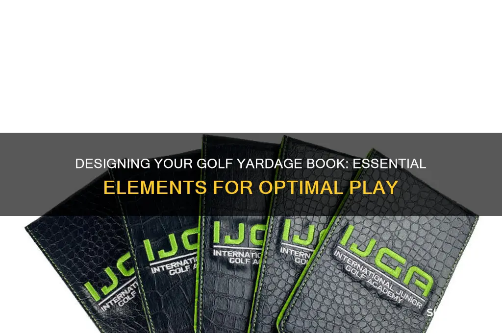 what should inside of golf yardage book look like