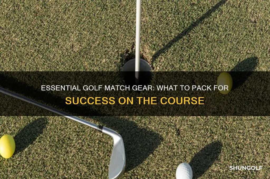 what should you bring to a golf match