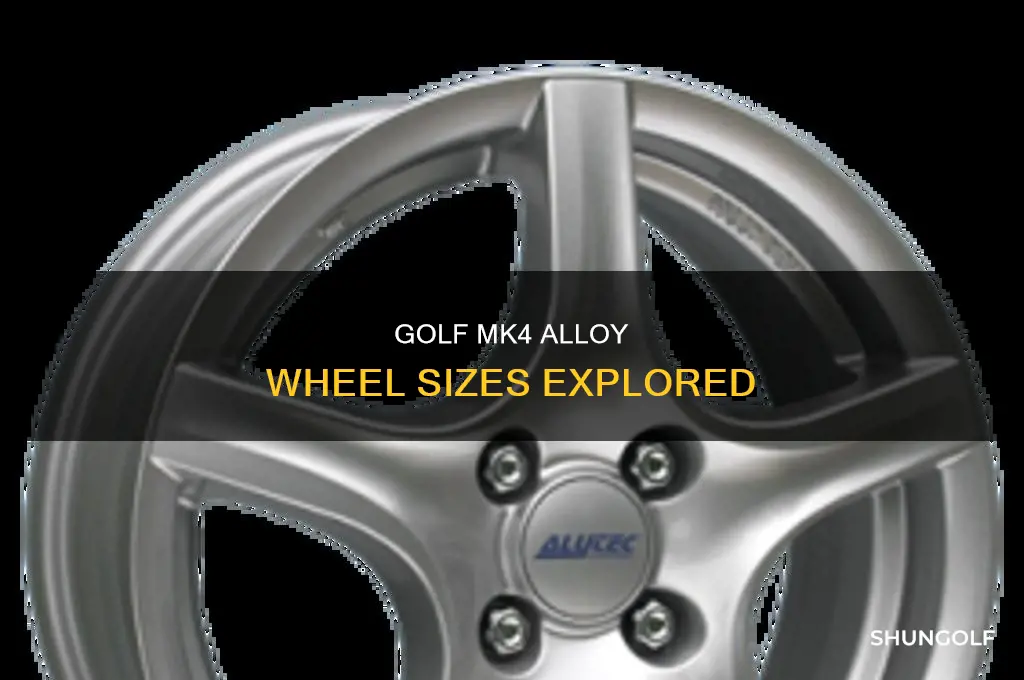 what size alloys fit mk4 golf
