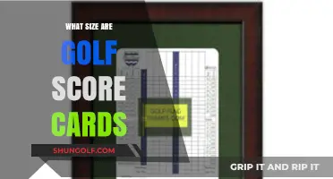 Golf Score Cards: Standardized Sizes for Easy Tracking