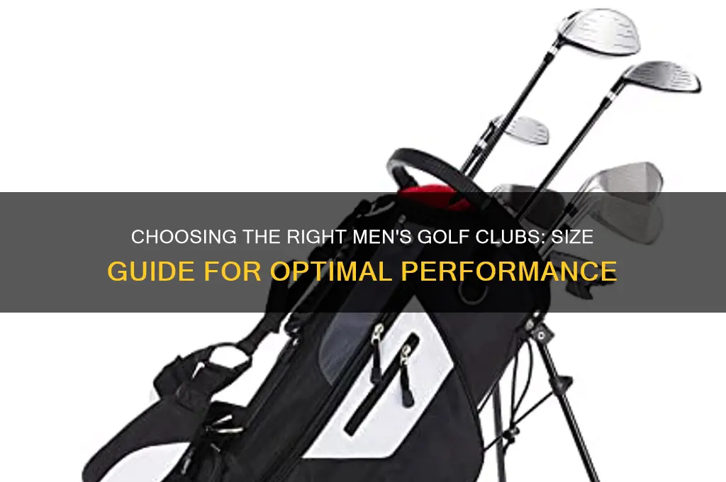 what size are mens golf clubs