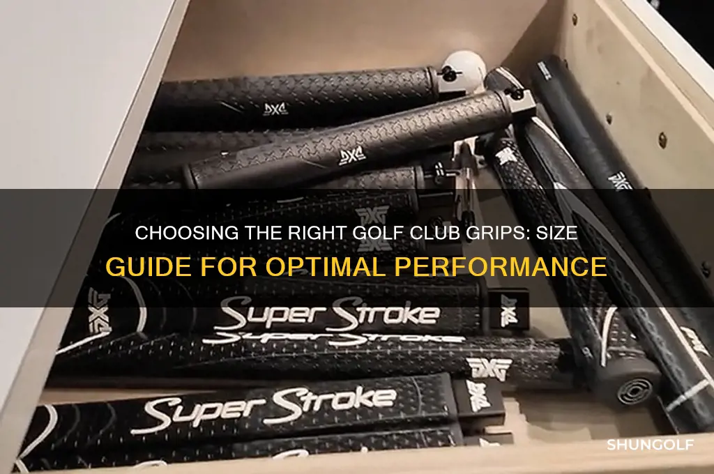 what size golf club grips