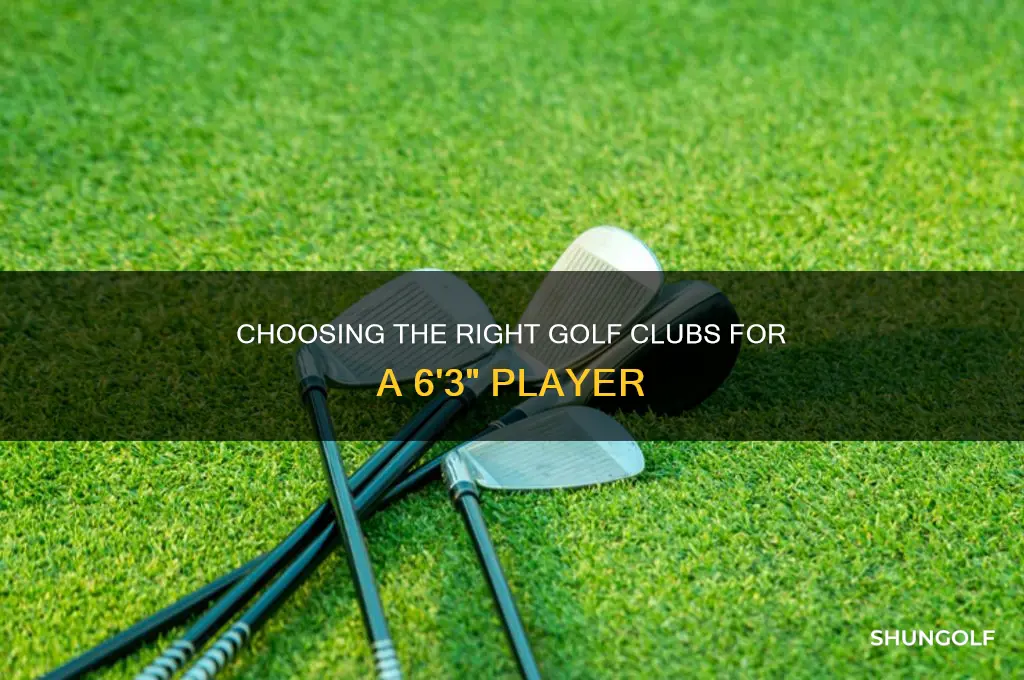 what size golf clubs for 6 3